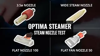 Steam Nozzle Comparison - 3.5Ø VS WIDE VS FLAT100 VS FLAT FAN50