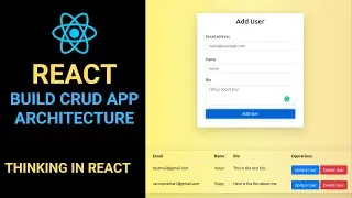 Create a CRUD App with React: Creating the React App Architecture | Thinking in React | Part 3