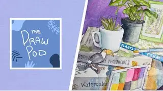 Draw Pod | painting a still life I set up, some art struggles & excited for the new year!