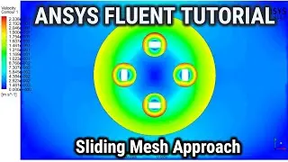 ANSYS Fluent Tutorial | Sliding Mesh Approach | Moving Mesh | Mesh Rotation | Tutorials For Beginner