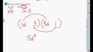Lesson 9 6 Factoring Trinomials