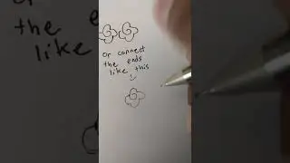 One line flower tutorial 🌸
