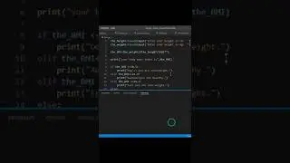 Making bmi calculator in python 