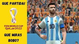 ⚽️GAMEPLAY PES 6 (PC) - QUARTAS PEGANDO FOGO LÁ NO QATAR 2022: ARGENTINA x HOLANDA 🎮 #BZERO 60 FPS
