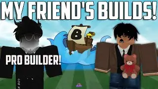 PRO BUILDER SHOWCASES HIS BUILDS || ROBLOX Build a boat for treasure