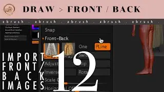 ZB_12 | How to import a front & back reference image on 1 plane with with subtitles (4k)