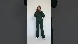 Костюм трикотажный флисовый зеленый