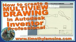 How to create a MULTIVIEW drawing in Autodesk Inventor
