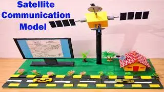 satellite communication model making using cardboard | DIY at home | howtofunda | still model