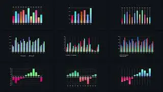 Gradient Vertical Bar Infographics - Infographics | After Effect Template