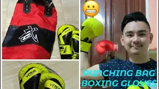 LAZADA UNBOXING | PUNCHING BAG + BOXING GLOVES | UNBOXING REVIEW | SULIT!