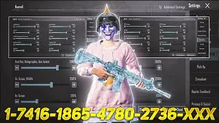 New Update 3.6⚡Best Sensitivity Code + Control Settings Pubg Mobile/Bgmi Sensitivity 2025