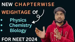 | NEW UNITWISE & CHAPTERWISE WEIGHTAGE OF PCB FOR NEET UG 2024 ASPIRANTS ✅ | #neet2024 #studystudio