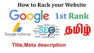 SEO Tutorial Title,Meta description | Tamil