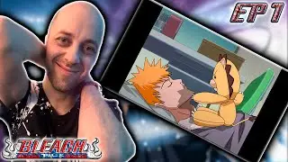 МОДИФИЦИРОВАННАЯ ДУША - КОН !!! | Блич ► 1 сезон 7 серия | Реакция на аниме | Bleach