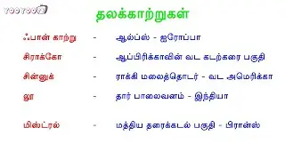 தலக்காற்றுகள் | Local Winds | Geography Shortcut In Tamil | Social Science Shortcut In Tamil