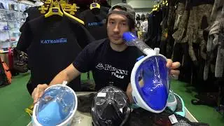 Клоны и копии easybreath  полнолицевая   маска для снорклинга easybreath