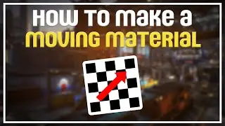 How to create a moving material in Unreal Engine
