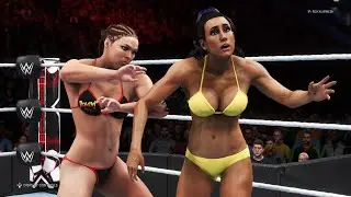 WWE 2K20 - Ronda Rousey vs. Carmella - Royal Girl Fights 💜