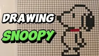 Pixel art Snoopy/Drawing Snoopy#pixelart
