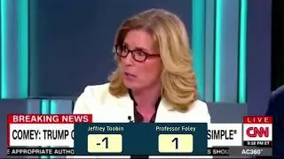 Jeffrey Toobin Owned by Elizabeth Foley Live on CNN - Anderson Cooper is stunned.