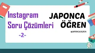 Soru Çözümü, Ders 2, Instagram Soruları