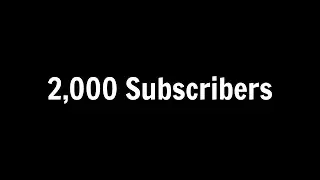 The 2,000 Subscriber Special