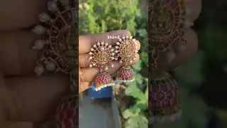 #earrings#kemustones#realkempu#laxmibuttas#orderonline#whatsapp#9652525864