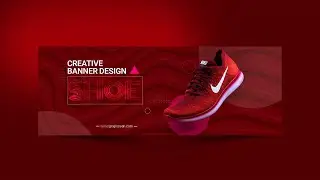 How To Make Shoe Web Banner Design | Adobe Photoshop Tutorial