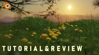 Blender nature animation | Botaniq Trees & Grass addon Tutorial and Review