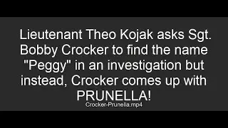 Crocker finds 𝐏𝐑𝐔𝐍𝐄𝐋𝐋𝐀!