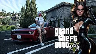 Dodge Challenger Hellcat - Дикая кошка. GTA V SMOTRA RAGE