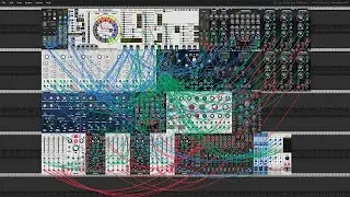 One hour self generating modular synth with the PS Meander in VCV Rack.