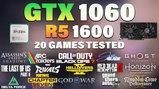 GTX 1060 + Ryzen 5 1600 | Tested 20 Games in 2026 | GTX 1060 Gaming Test