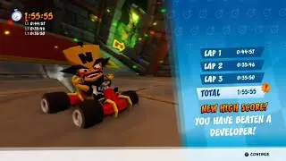 Cortex Castle - Developer Time Beaten!! - CTR Nitro-Fueled