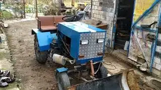Обзор доработки самодельного трактора.