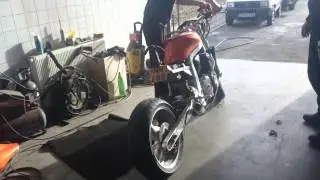 Suzuki GSXR-750R Flames Sound Streetfighter Fire