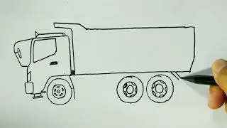 cara menggambar truk Fuso 2024 ,