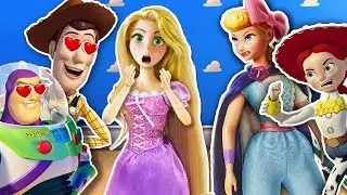 🤠 WOODY y sus AMIGOS se ENAMORAN de RAPUNZEL en TOY STORY 4 ⭐️ Juguetes Fantásticos