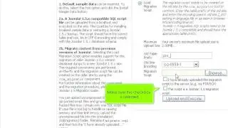 Joomla Setup - Migrate - New