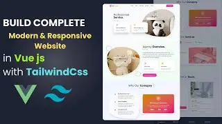 VueJS 3 Project | Build Complete Responsive Website in Vue js with TailwindCss Step by Step Tutorial