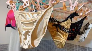 Wash and Dry - Hanging Underwear Clip Rack #16 | Lingerie Underwear Collection | Cute Shiny String