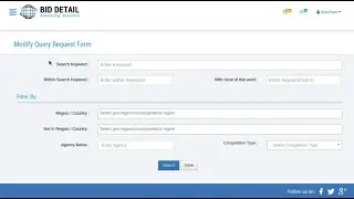 Tender Modification Tutorial - Bid Detail