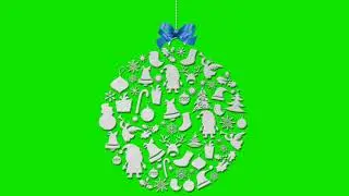 CHRISTMAS BALL GREEN SCREEN EFFECT