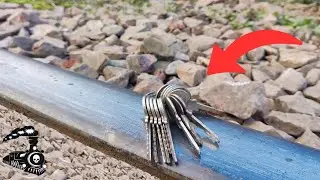 Train Vs Keys 🔐 😱 OMG || Train Experiments @TrainExperiments