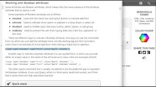 Boolean Attributes in HTML5