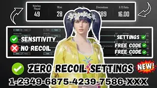 PUBG MOBILE 4.0 UPDATE SENSITIVITY | PUBG MOBILE BEST SENSITIVITY SETTINGS | RECOIL CODE | Part 2