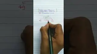 Square Trick #shorts #math