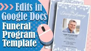 Google Docs Funeral Program Template - The Funeral Program Site