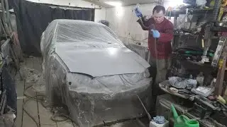 KIA SPECTRA I Покраска убитого кузова